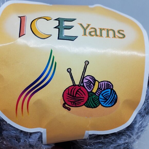Lot of 5 Vintage Ice Yarns Light Med Dark Gray Worsted Brushed Mohair 50g Skeins - Picture 6 of 7